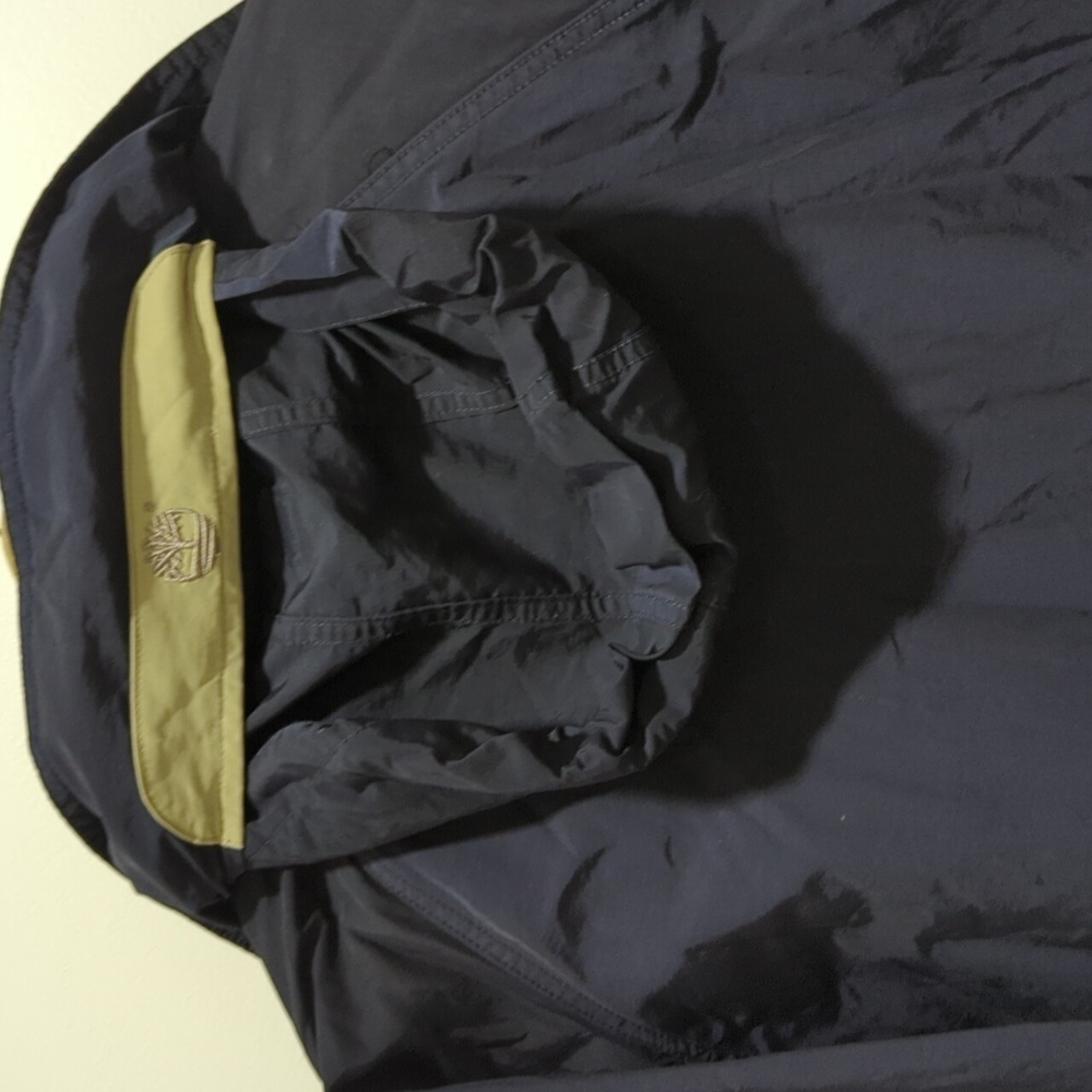 Timberland Mens Weather Gear Full Zip Bomber Jacket with hood Size Medium - Picture 10 of 13